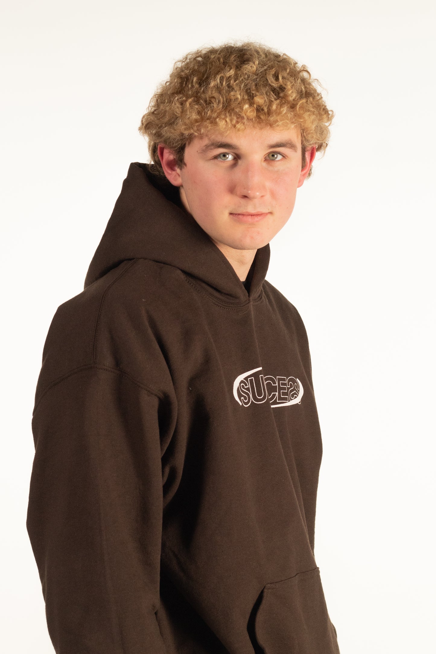 SUCCESS BASICS BROWN HOODIE