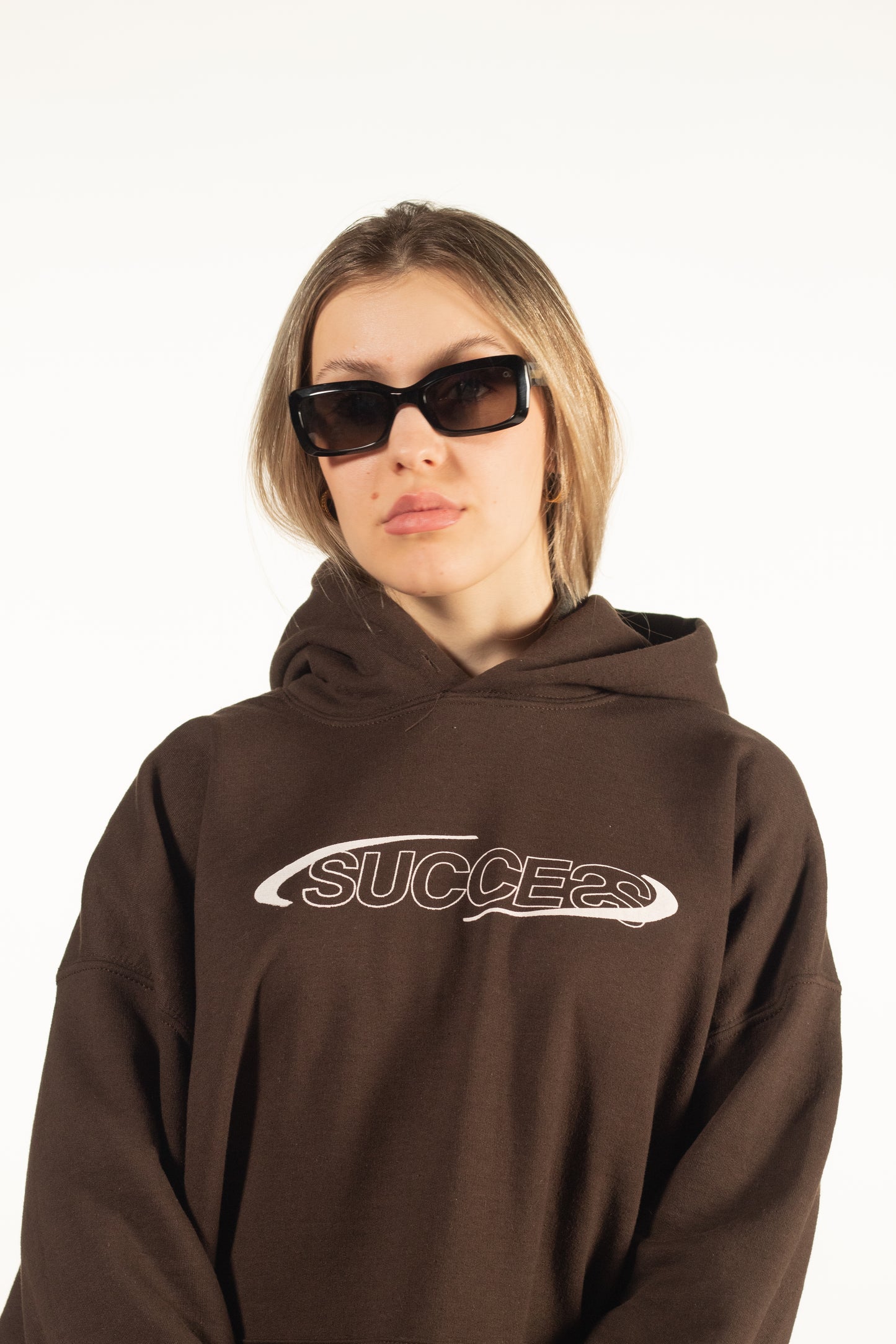 SUCCESS BASICS BROWN HOODIE