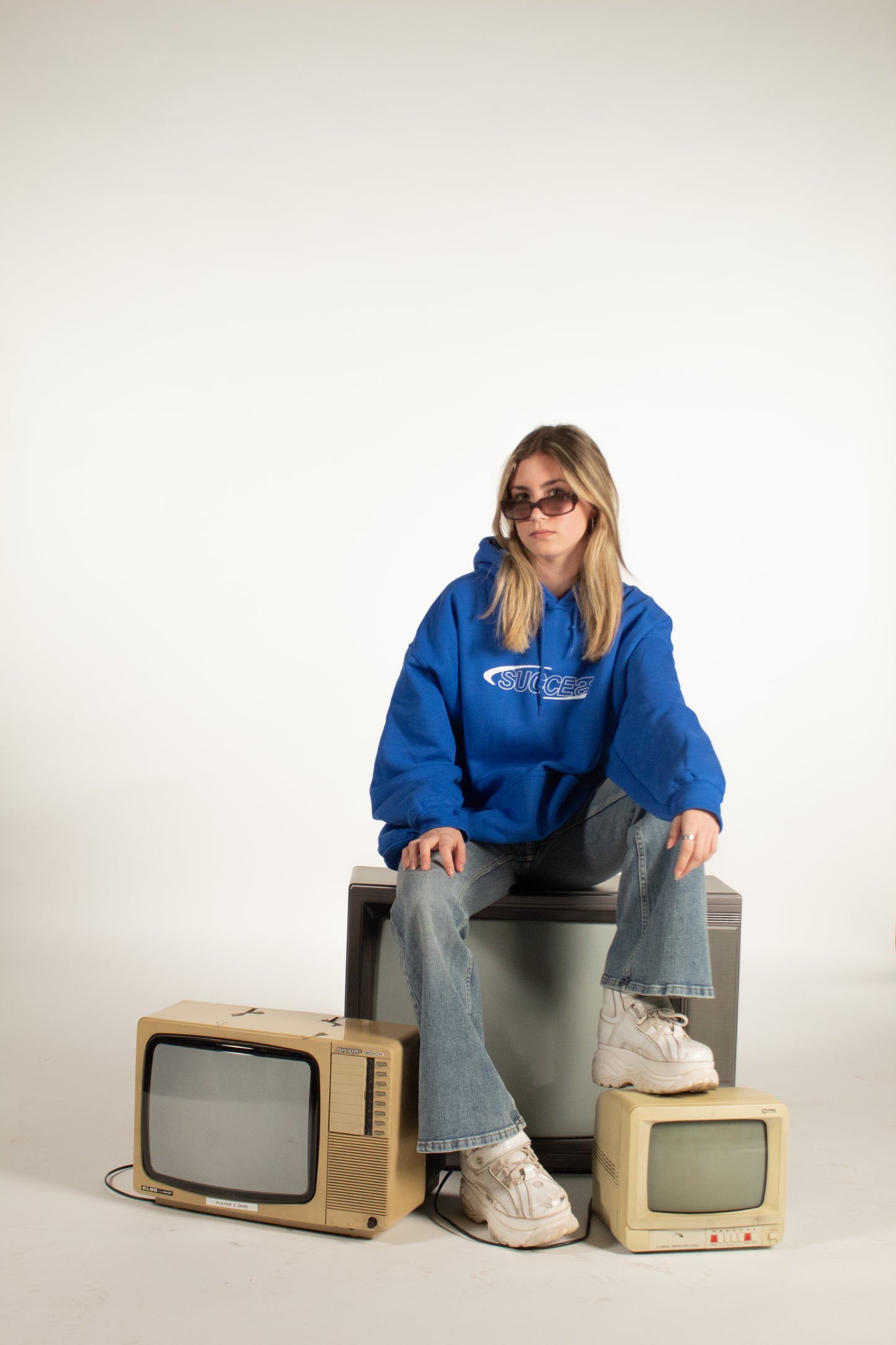 SUCCESS BASIC BLUE HOODIE